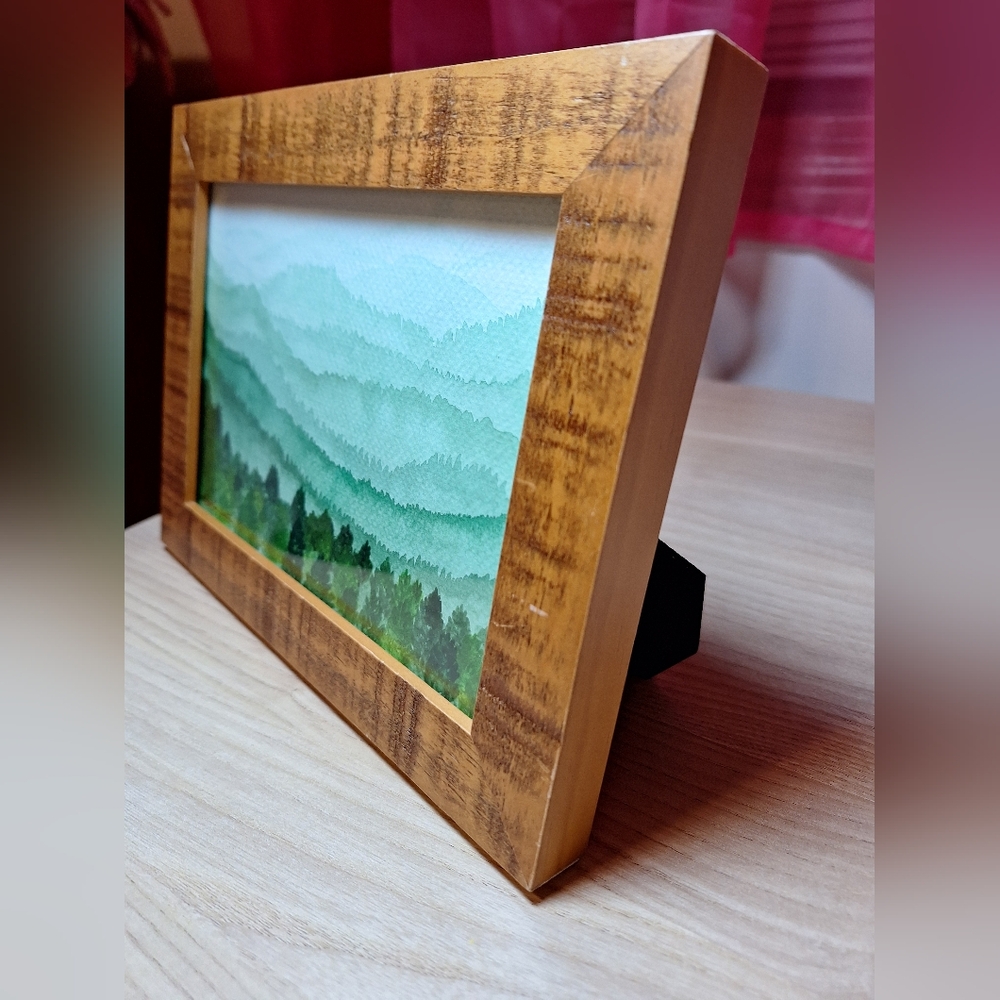 "Rustic Pine" Hand-painted Watercolor Painting - Picture 5 of 16